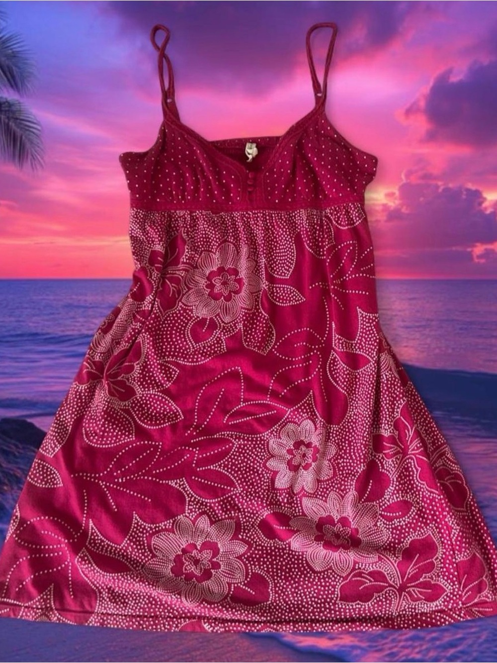 Aeropostale Fuchsia Pink Floral Mini Dress